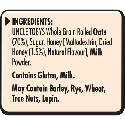 Uncle Tobys Oats Sachets Creamy Honey Breakfast Cereal delicious seed food healthy Protein Halal Best shwapno authentic import Australia low price in Bangladesh Bagerhat Narail