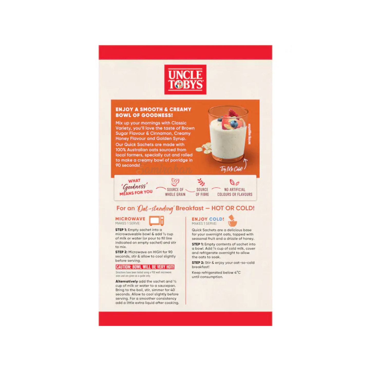 Uncle Tobys Oats Quick Sachets Classic Variety Porridge Breakfast Cereal delicious seed food healthy Protein Best authentic import Australia price in Bangladesh Jashore Habiganj
Chandpur