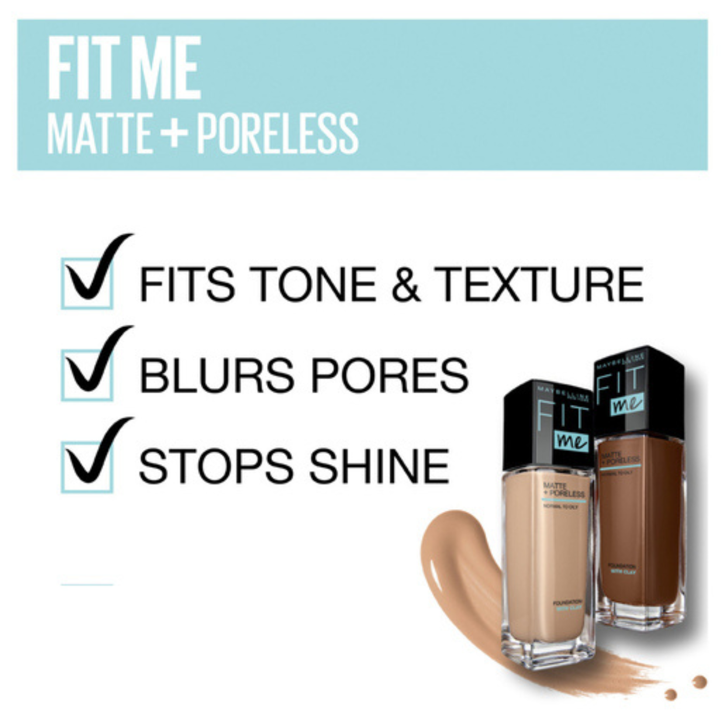 Maybelline Fit Me Matte + Poreless Foundation 230 Natural Buff Chamois Makeup Warm Nature Polished genuine Soft import Best original brand AU style low price bd
