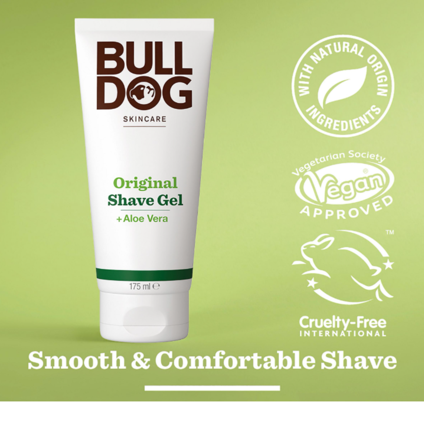 Bulldog Skincare Original Shave Gel + Aloe Vera Smooth effortless Comfortable Shave Daily clean supporting healthy-looking skin Best import UK low price in bd