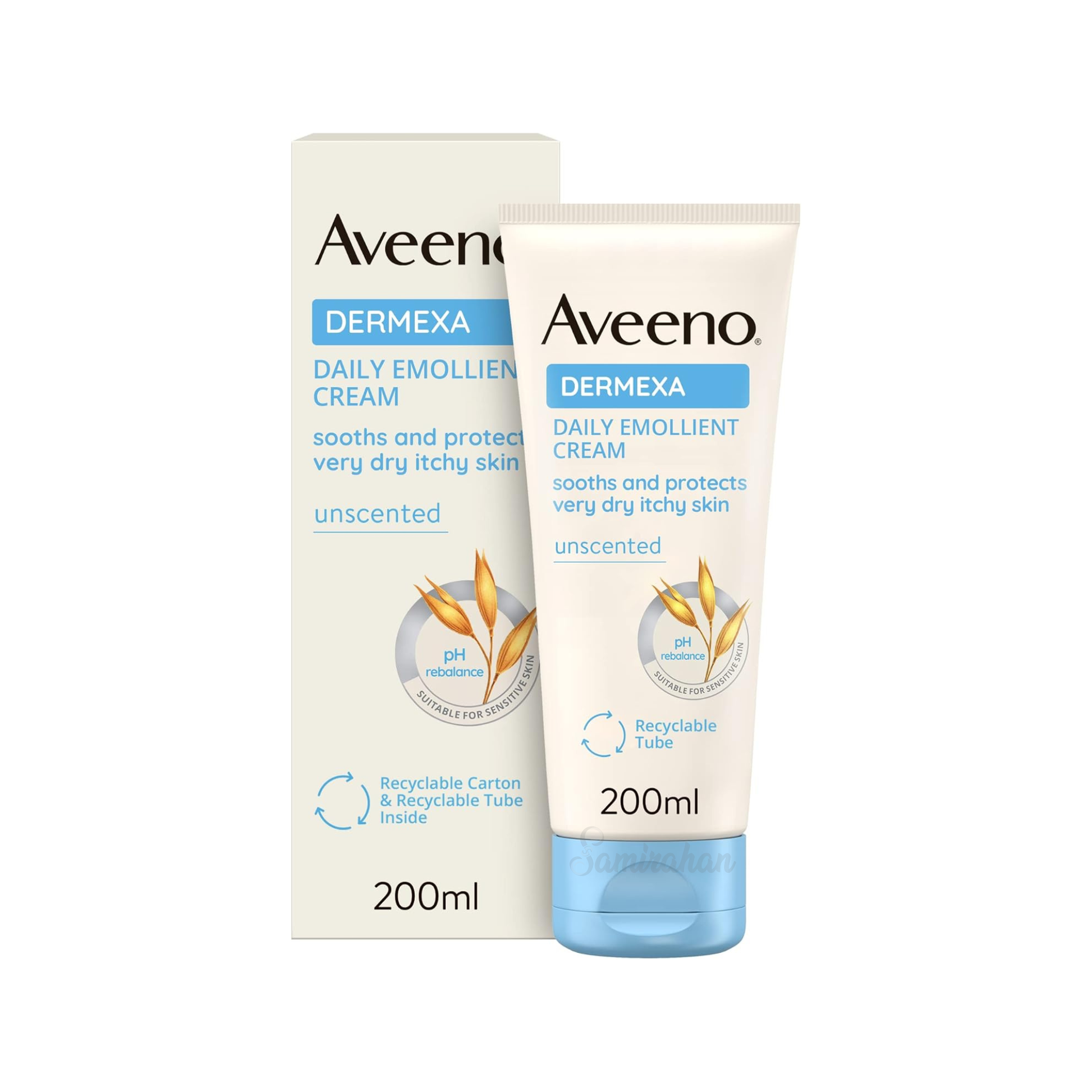 Aveeno Dermexa Daily Emollient Cream soothing triple dry itchy skin natural Best bright protect import UK authentic genuine skincare soft body low price in BD