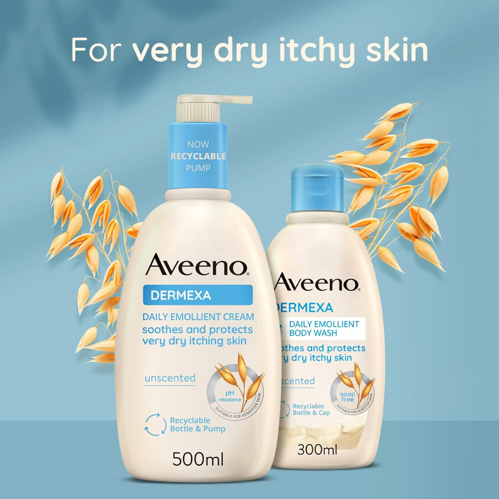 Aveeno Dermexa Daily Emollient Cream soothing triple dry itchy skin natural Best bright protect import UK authentic genuine skincare soft body low price in BD