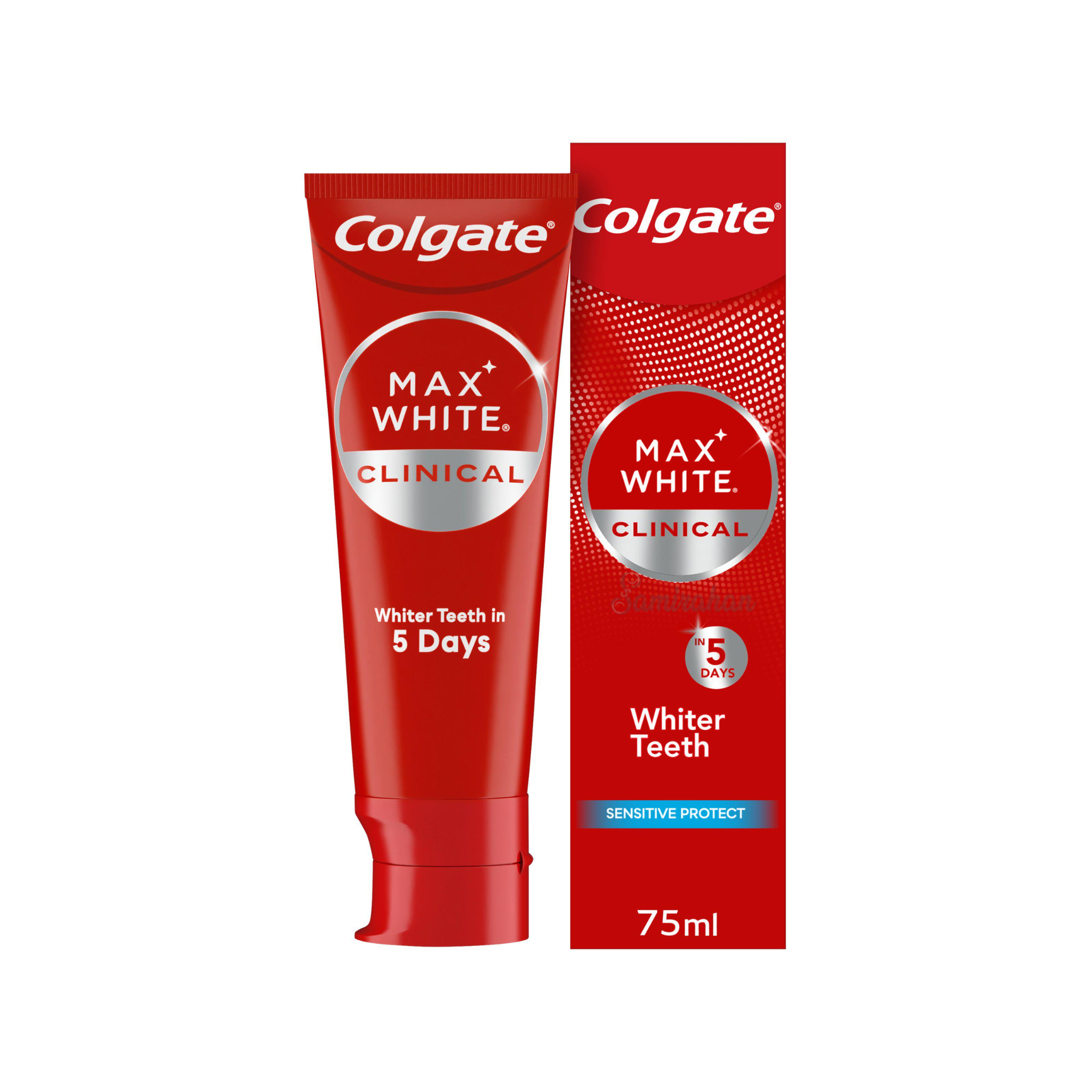 Colgate MaxWhite Clinical Sensitive Protect Teeth Whitening Toothpaste ...