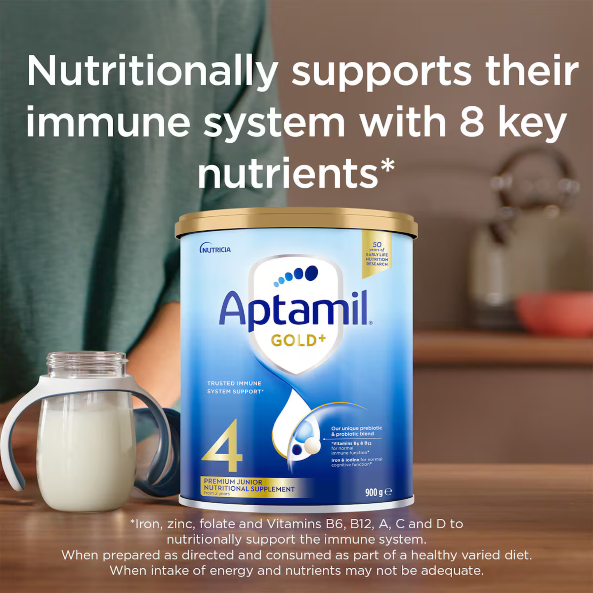 Aptamil Gold+ Stage 4 nutrition premium baby milk formula infant growth development health feeding food natural cow breast organic Best Imported low price in BD