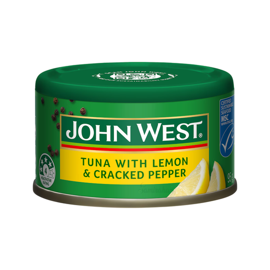 John West Tuna Lemon Cracked Pepper Omega snacks protein spicy sandwich Health Best import AU Thai salty  seafood fish low price in BD Narayanganj Feni Tangail Kushtia