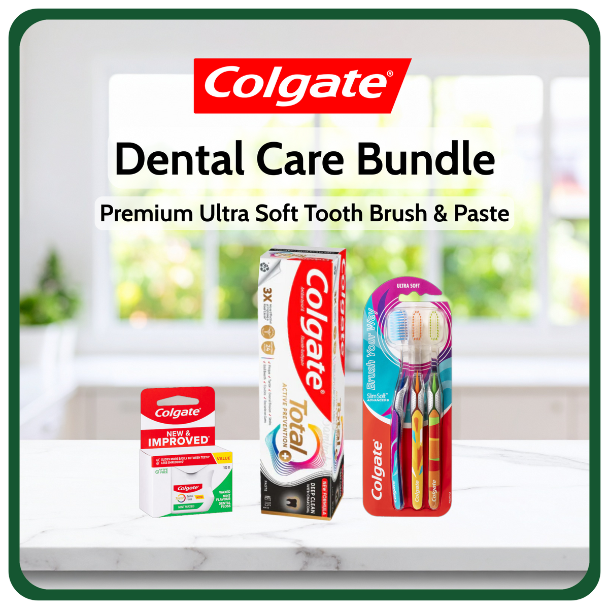 Colgate Toothpaste Bundle Colgate Total Oral Care Trio Bundle – Floss, Charcoal Toothpaste ...