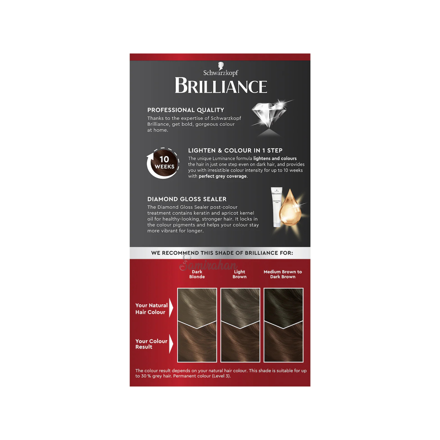 Schwarzkopf Brilliance Luminance L68 Cinnamon Brown Permanent Hair Colour shine genuine premium brand online shop Best safe import AU low price in bd Brahmanbaria Keshabpur, Dumuria