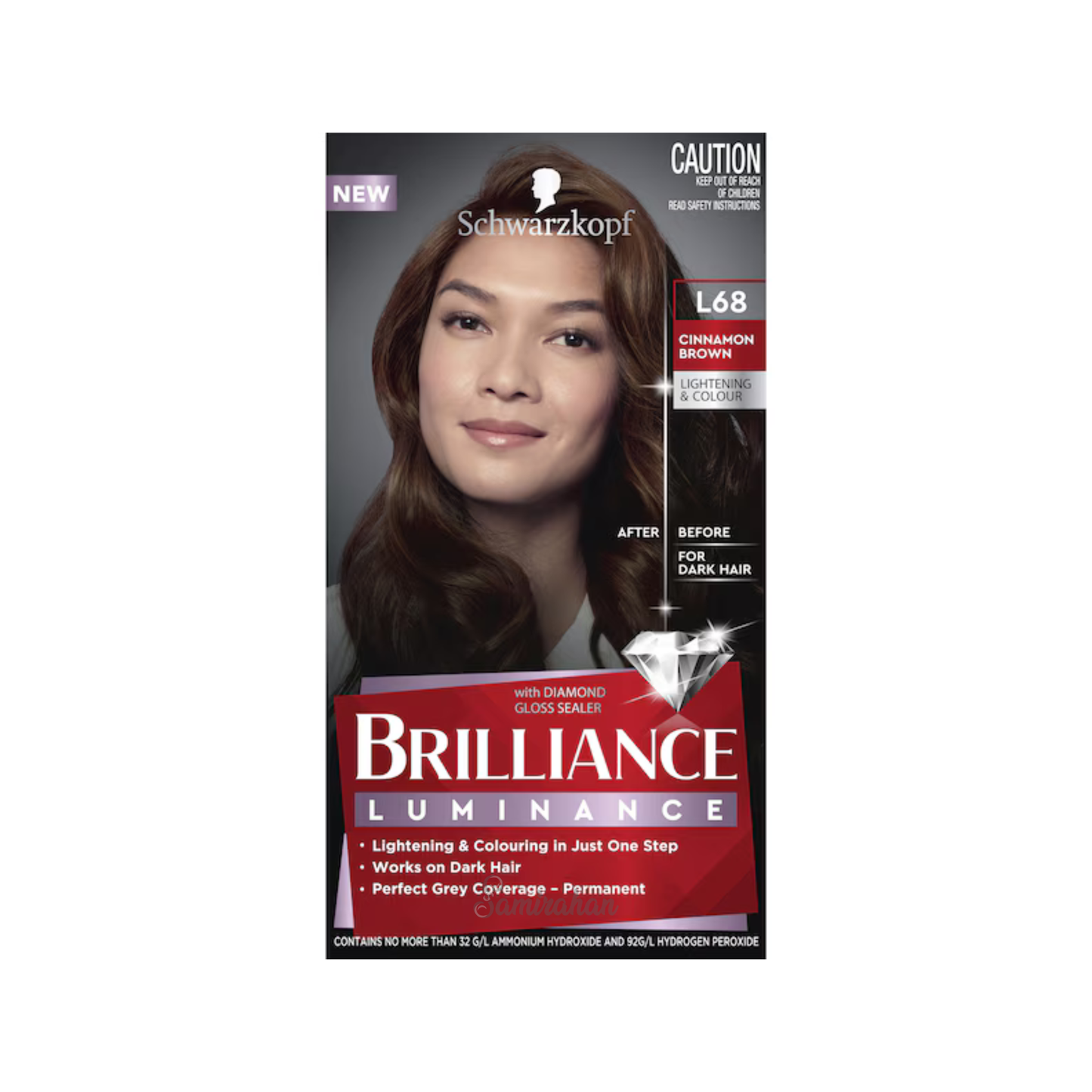 Schwarzkopf Brilliance Luminance L68 Cinnamon Brown Permanent Hair Colour shine genuine premium brand online shop Best safe import AU low price in bd Dinajpur Teknaf, Ukhiya