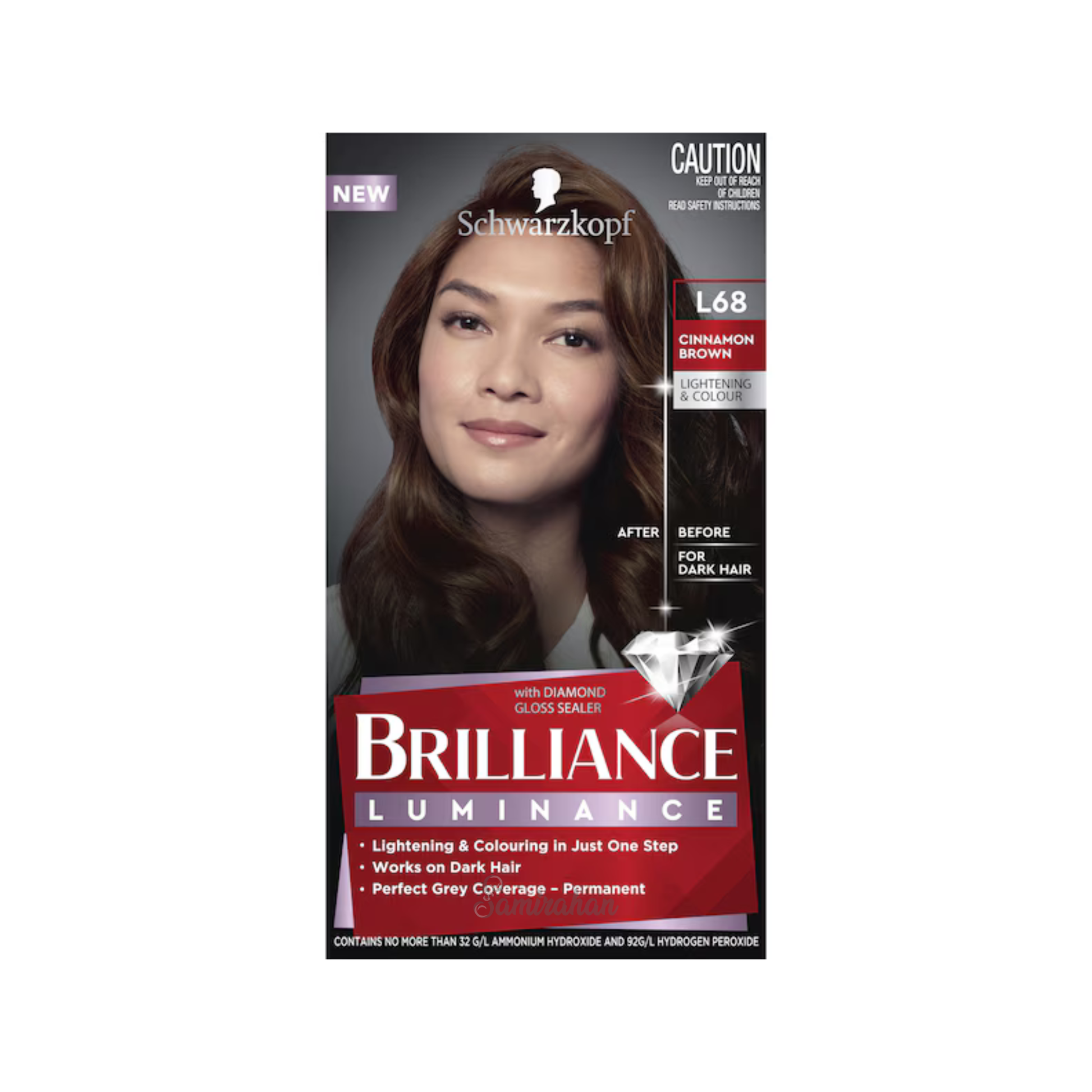Schwarzkopf Brilliance Luminance L68 Cinnamon Brown Permanent Hair Colour shine genuine premium brand online shop Best safe import AU low price in bd Dinajpur Teknaf, Ukhiya