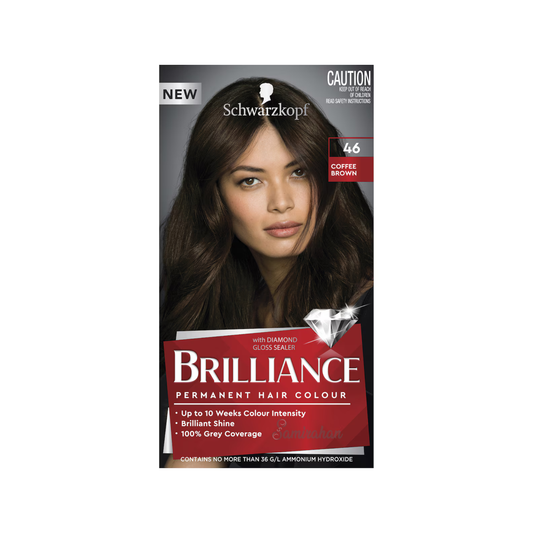 Schwarzkopf Brilliance Permanent Hair dye Colour 46 Coffee Brown shine genuine premium brand online shop Best safe import AU low price in bd Rangpur Matlab, Kachua