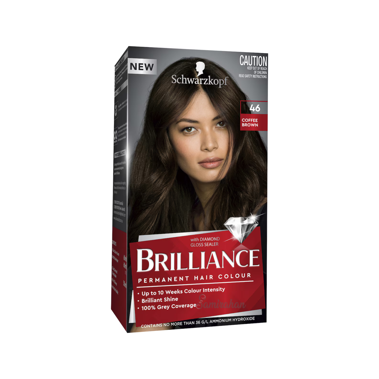 Schwarzkopf Brilliance Permanent Hair dye Colour 46 Coffee Brown shine genuine premium brand online shop Best safe import AU low price in bd Chittagong Chandpur Senbagh
