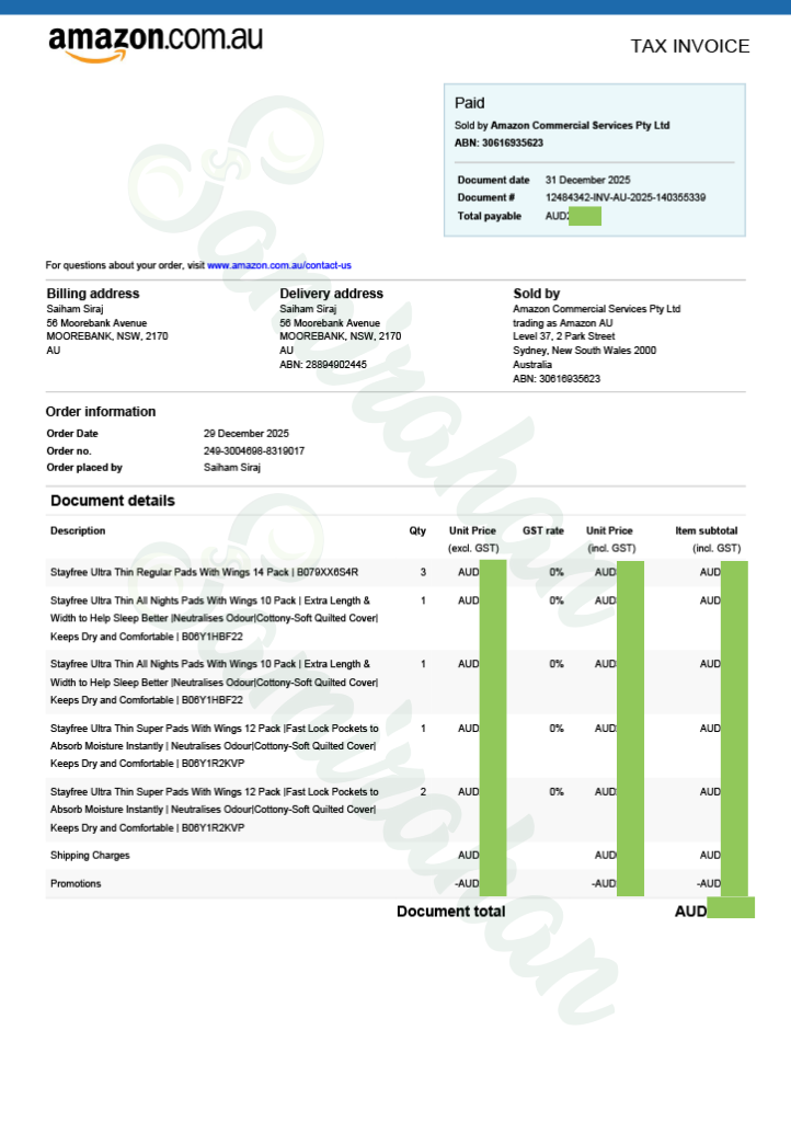 Stayfree Super Ultra Thin Pads Perfect fit with Wings (Australia) 12 Pads