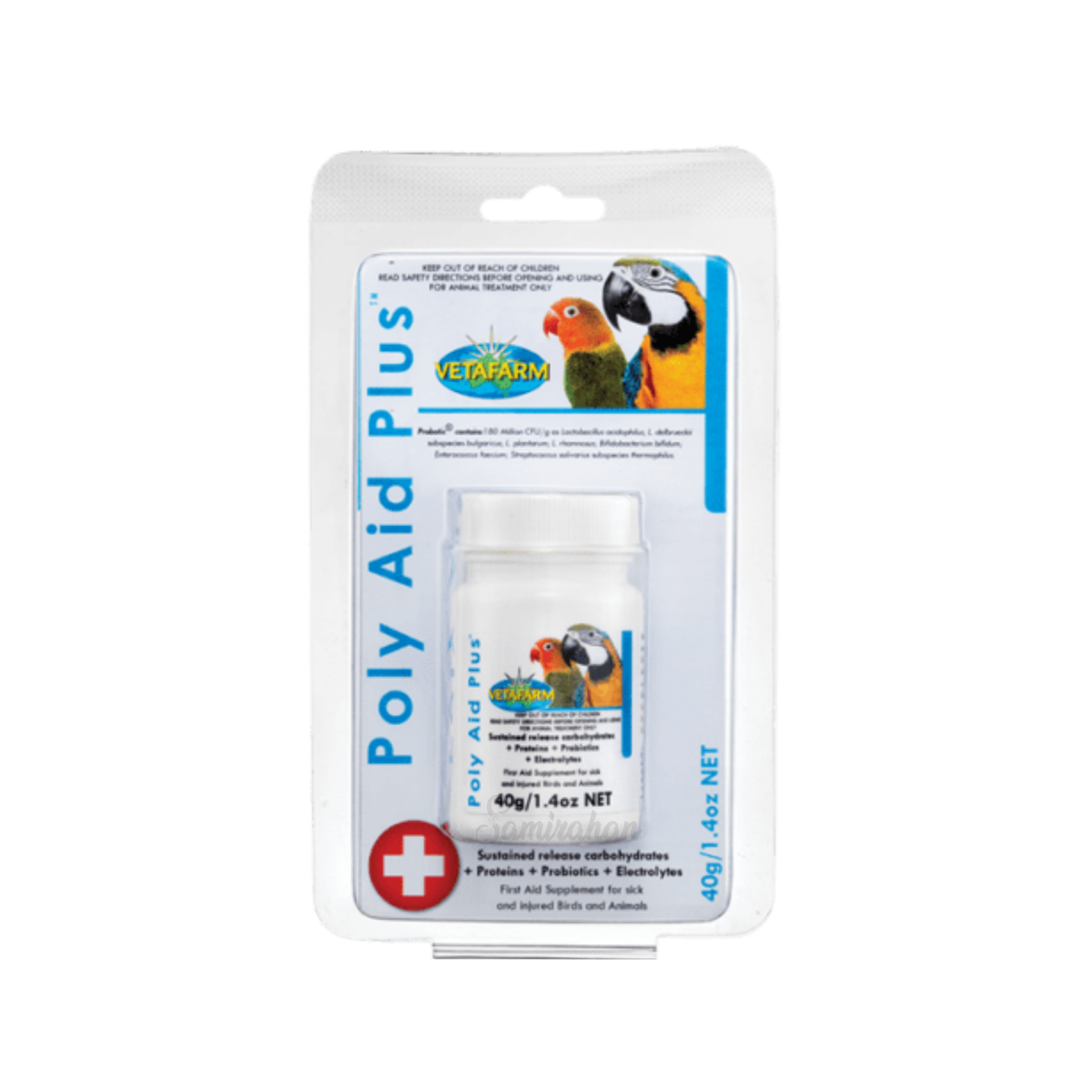 Vetafarm Poly Aid Plus Recovery Supplement for Birds (Australia) 40g ...