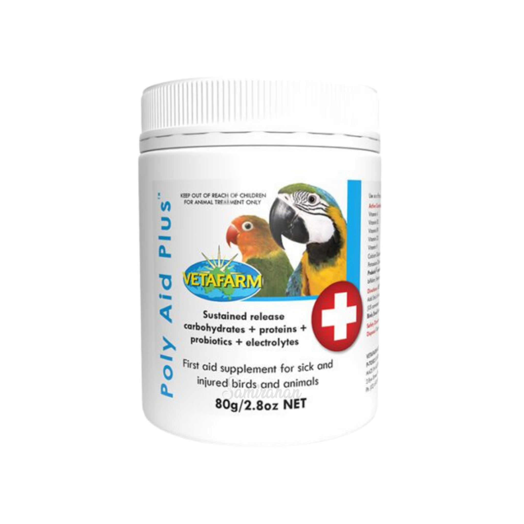 Vetafarm Poly Aid Plus Recovery Supplement for Birds (Australia) 80g ...