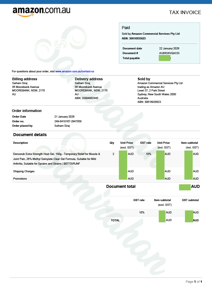 Dencorub Extra Strength Heat Gel – Concentrated Hot Muscle Pain Relief (Australia) 100g