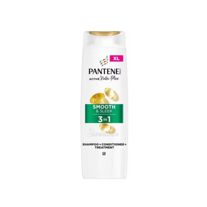 Pantene Pro-V Smooth Sleek 3-in-1 Shampoo Frizzy Hair Repair Protect UK growth shine foreign dandruff genuine authentic import loss damage low price BD Dhaka Shonir Akhra Sayedabad Wari Lalbagh Tejgaon Niketan DNCC Badda Rupnagar
