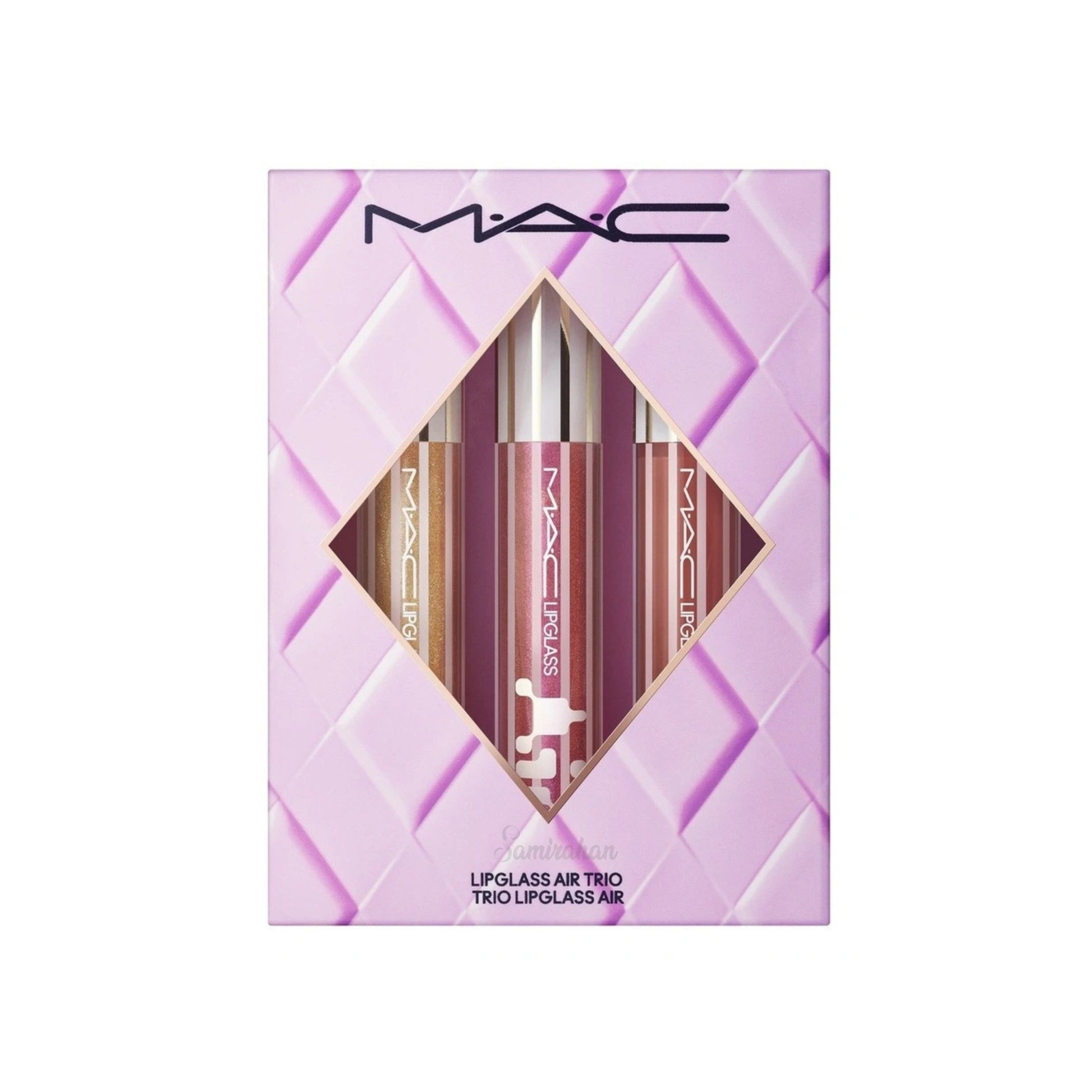 MAC Gloss Enthusiast Lipglass Air Trio Set Silky Lipstick authentic genuine premium beauty weeding bride parlor long lasting UK import makeup style price in bd Shanti Nagar Savar Nawabganj Dohar Banaripara Bakerganj