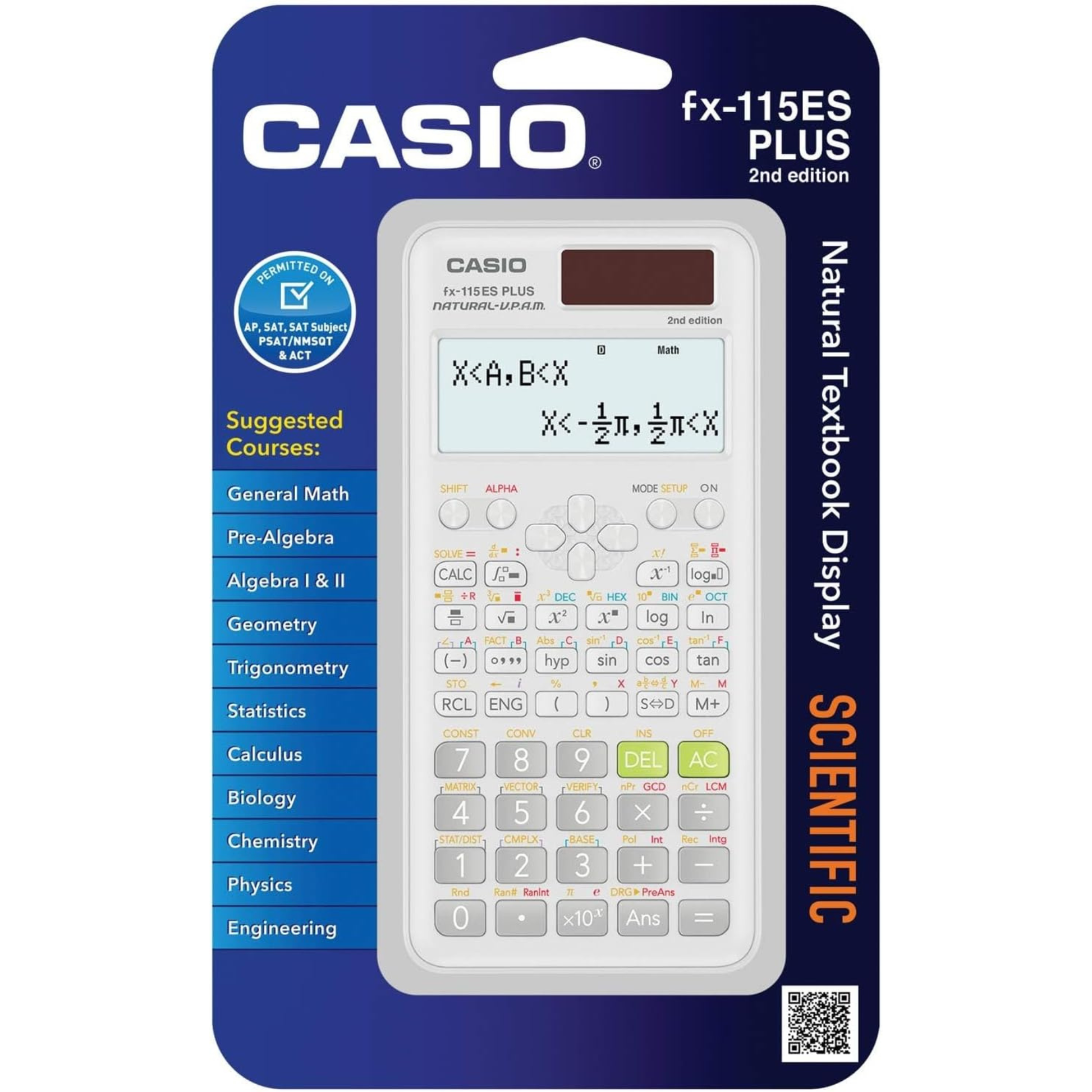 Casio fx-115ES Plus 2nd scientific calculator imported Australia UK 16-digit 4-line LCD display display premium brand online shop multi-replay function price BD Notun Bazar Vatara Baridhara Nadda Pallabi Farmgate Motijheel Golapbag 