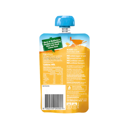 Rafferty's Garden Banana Mango Custard Dessert Baby Food Pouch fruits vegetable Best imported Australia authentic premium kids healthy organic low price in BD Shanti Nagar Savar Nawabganj Dohar Banaripara Bakerganj