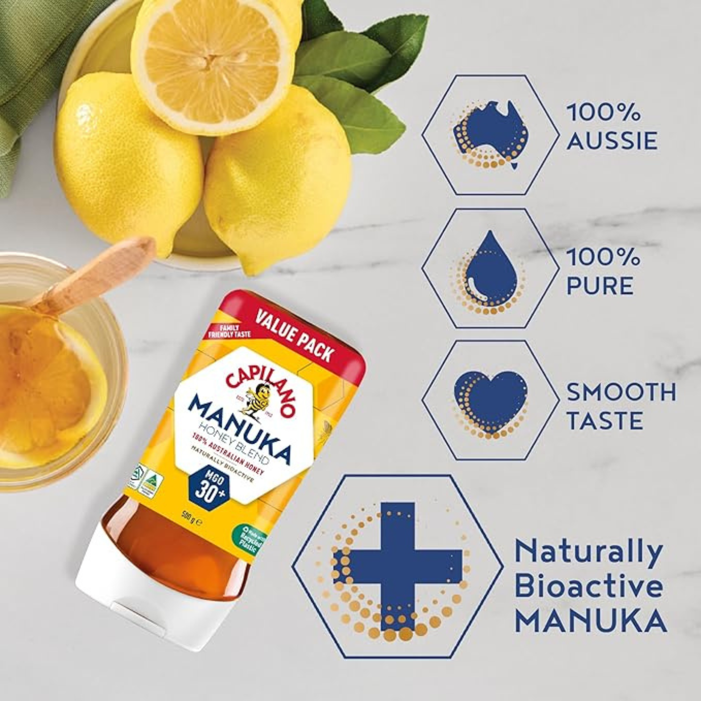 Capilano 100% Pure Australian Honey best import premium Australian brand kiwi quality sweet tasty fresh delicious modhu tasty healthy original cheap price in bd Shonir Akhra Sayedabad Wari Lalbagh Tejgaon Niketan DNCC Badda Rupnagar