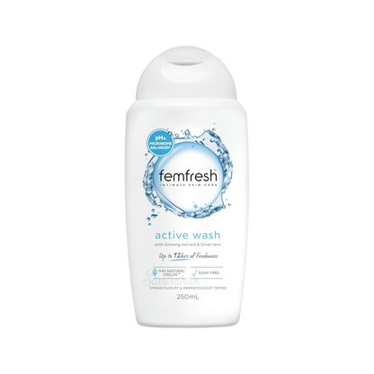 Femfresh Active Intimate Wash With Ginseng Extract Silver Ions Hypoallergenic Natural 12hrs Freshness Best import AU premium skin beauty organic low price in BD Shanti Nagar Savar Nawabganj Dohar Banaripara Bakerganj