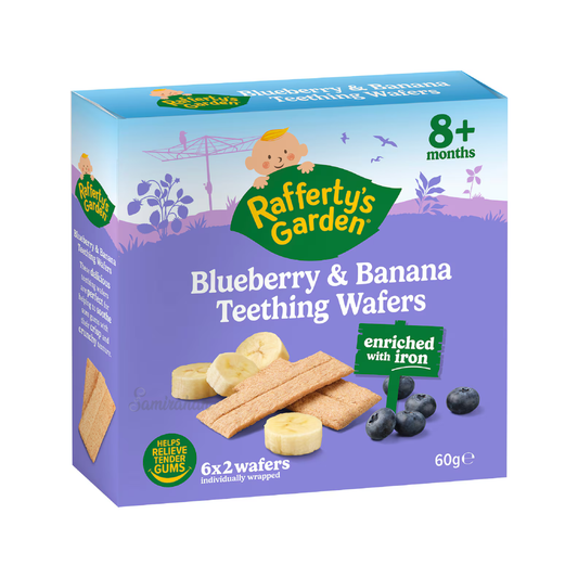 Rafferty’s Garden Blueberry Banana Teething Wafer Food Pouch corn rice chickpea buckwheat plus quinoa flour toddler Best import snack healthy low price in BD Khilkhet Nikunja Kuril Mohakhali DOHS Kalabagan Dhanmondi Keraniganj