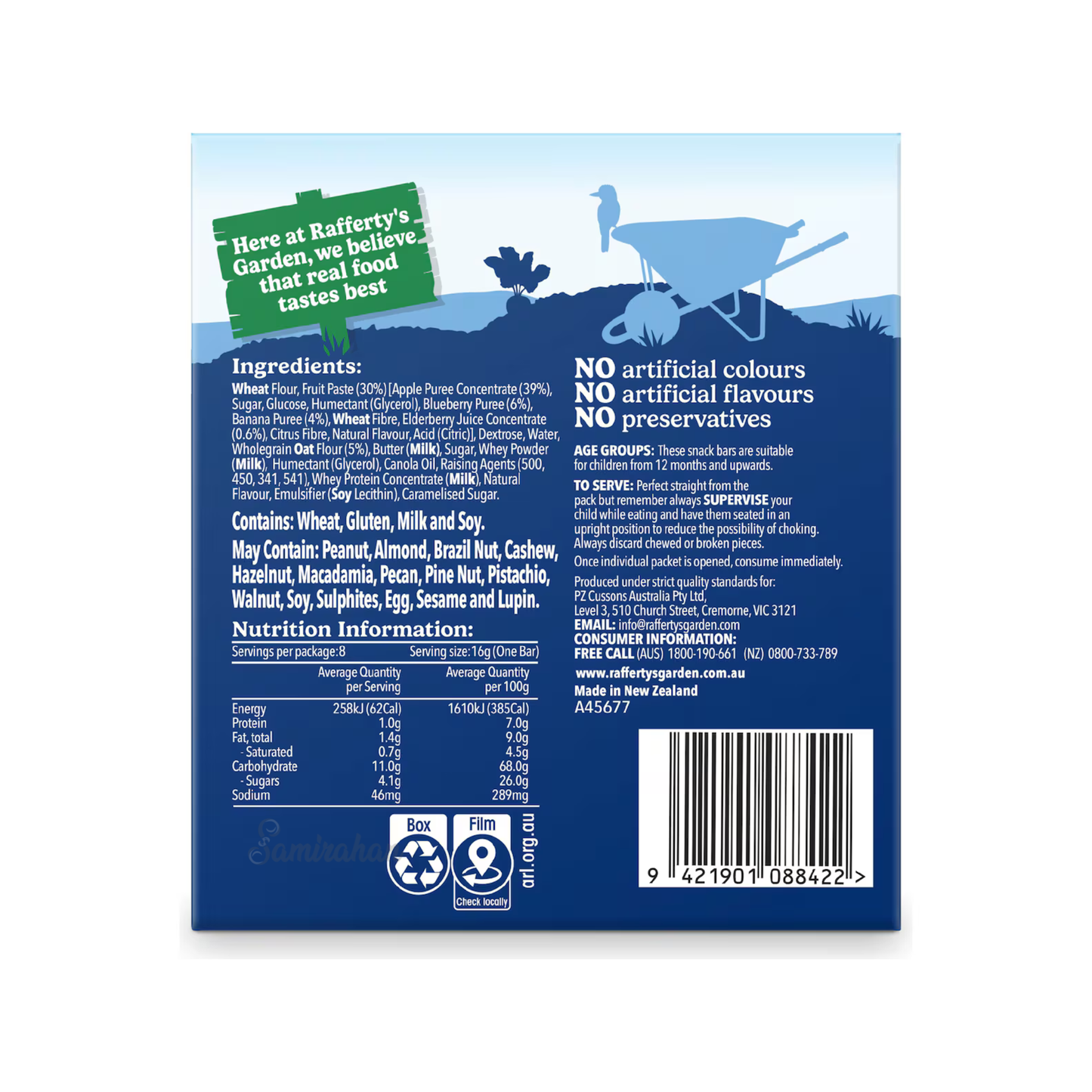 Rafferty’s Garden Blueberry, Banana & Apple Snack Bars Food Pouch little hands self-feeding toddler Best import authentic premium snack healthy low price in BD Basundhara Residential Area Banani Super Market Mirpur Tongi Kurmitola