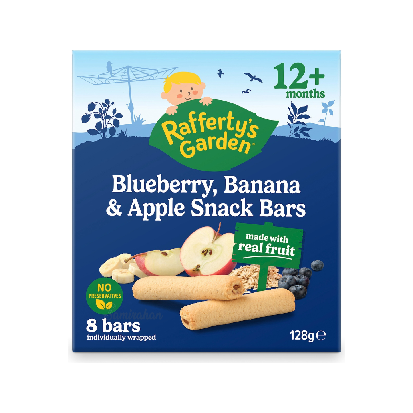 Rafferty’s Garden Blueberry, Banana & Apple Snack Bars Food Pouch little hands self-feeding toddler Best import authentic premium snack healthy low price in BD Notun Bazar Vatara Baridhara Nadda Pallabi Farmgate Motijheel Golapbag