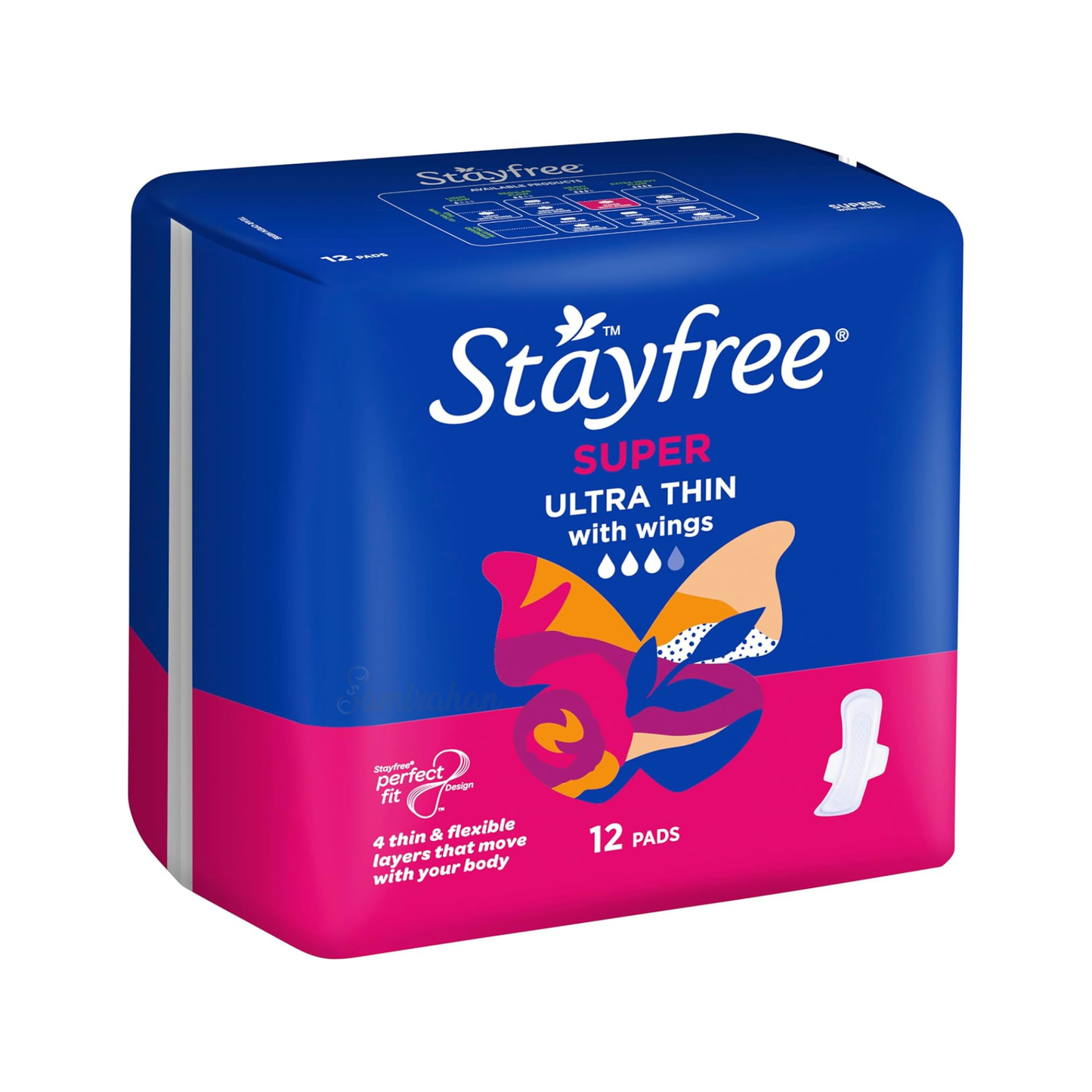 Stayfree Super Ultra Thin Pads Perfect fit with Wings AU Personal Hygiene Cottony Soft Quilted Cover gentle comfort skin Importe beauty product low price in BD Daraz Ailibaba Amazon aarong yellow sailor le reve I phone Foodpanda pathao uber