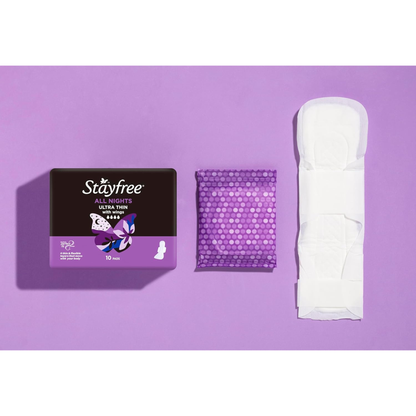 Stayfree All Nights Ultra Thin Perfect fit Pads Wings Personal Hygiene nighttime Cottony Soft gentle comfort comfort skin Importe beauty product low price in BD Basundhara Residential Area Banani Super Market Mirpur Tongi Kurmitola