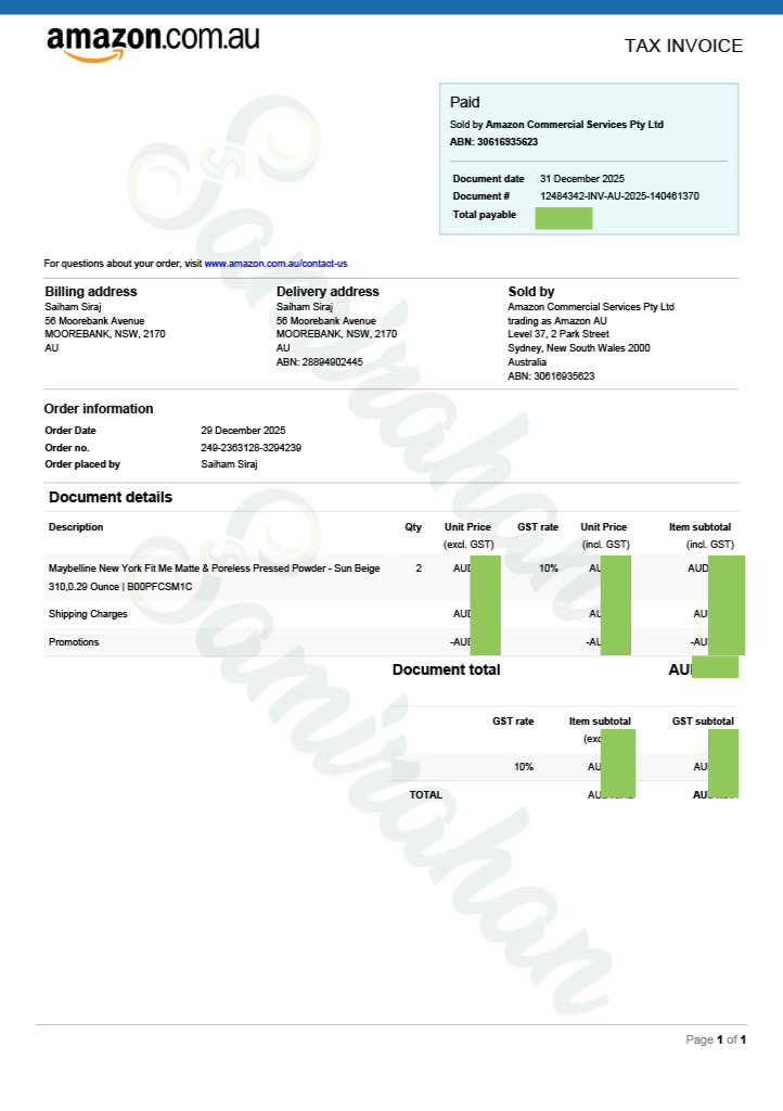 Maybelline Fit Me Matte & Poreless Mattifying Liquid Foundation Sun Beige 310 (Australia) Cosmetics 30mL