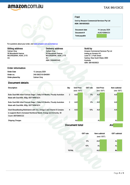 Elevit Pre-Conception & Pregnancy Multivitamin (Australia) 100 Tablets (100 Days Supply)