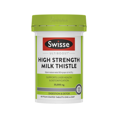 Swisse Ultiboost High Strength Milk Thistle Supports Liver Health Detoxification 35,000mg Vitamin strong doctor Best import premium brand online AU low price bd