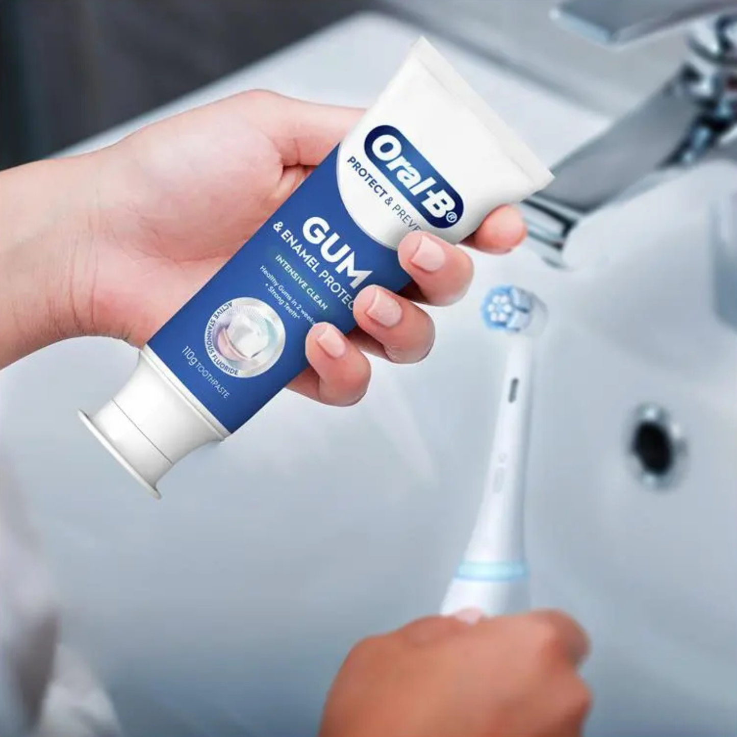 Oral-B Gum & Enamel Protect Intensive Clean Toothpaste Sensitive Regular use healthy strong teeth Best import premium dental original germ AU low price bd sale