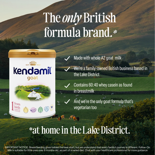 Kendamil Goat First Infant Milk Powder Formula Stage 1 Birth to 6 Month grass fed authentic Import UK British bone health growth quality baby cheap price in BD