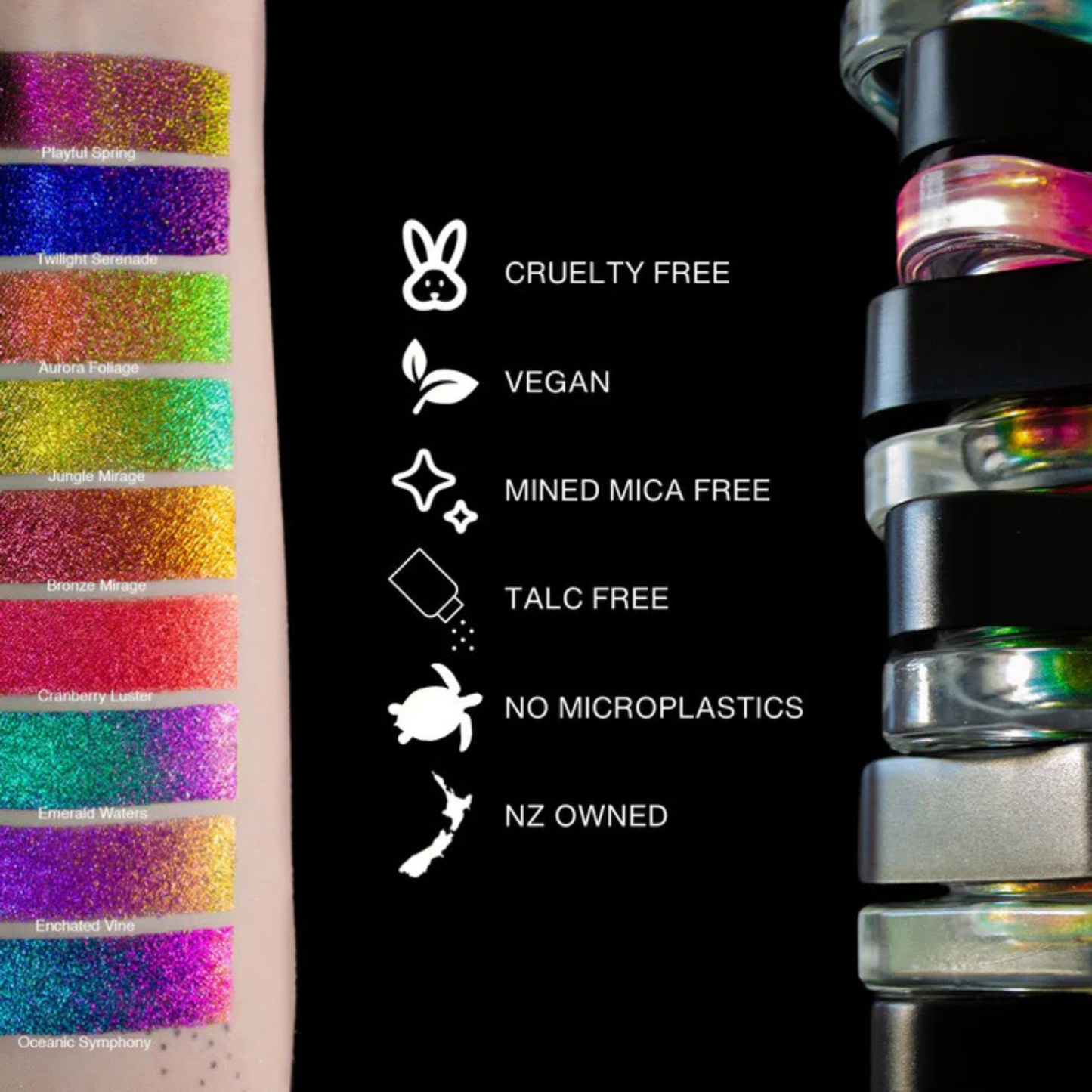 Question Beauty Dark Flame Multichrome Loose Pigment authentic genuine premium weeding bride parlor long lasting imported UK original makeup style price in bd Lalmonirhat Patenga Uzirpur Rajoir Noakhali (Maijdee)