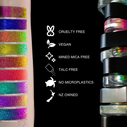 Question Beauty Dark Flame Multichrome Loose Pigment authentic genuine premium weeding bride parlor long lasting imported UK original makeup style price in bd Lalmonirhat Patenga Uzirpur Rajoir Noakhali (Maijdee)
