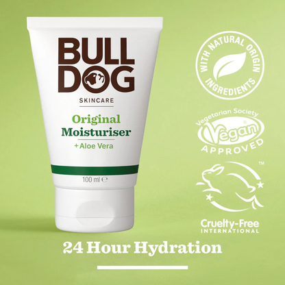 Bulldog Original Moisturiser UK authentic genuine premium men's skincare aloe vera vegan hydration face cream online shop BD Dhaka Bangladesh Chittagong Khulna Shonir Akhra Sayedabad Wari Lalbagh Tejgaon Niketan DNCC Badda Rupnagar 