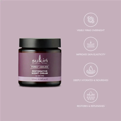 Sukin Purely Ageless Night Cream imported Australia authentic genuine premium anti-ageing moisturiser wrinkle care vegan skincare shop Dhaka Chattogram Sylhet Habiganj Chandpur Joypurhat Patuakhali Uttara Rajshahi