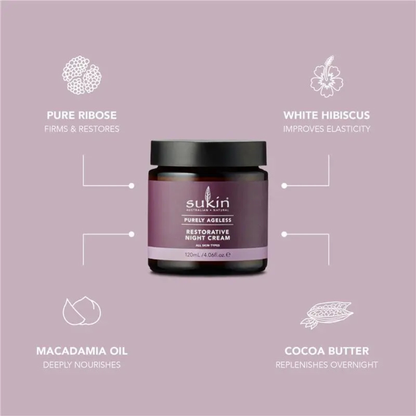 Sukin Purely Ageless Night Cream imported Australia authentic genuine premium anti-ageing moisturiser wrinkle care vegan skincare shop Dhaka Chattogram Sylhet Magura Jamalpur Bhola Bagerhat Kishoreganj Rangpur