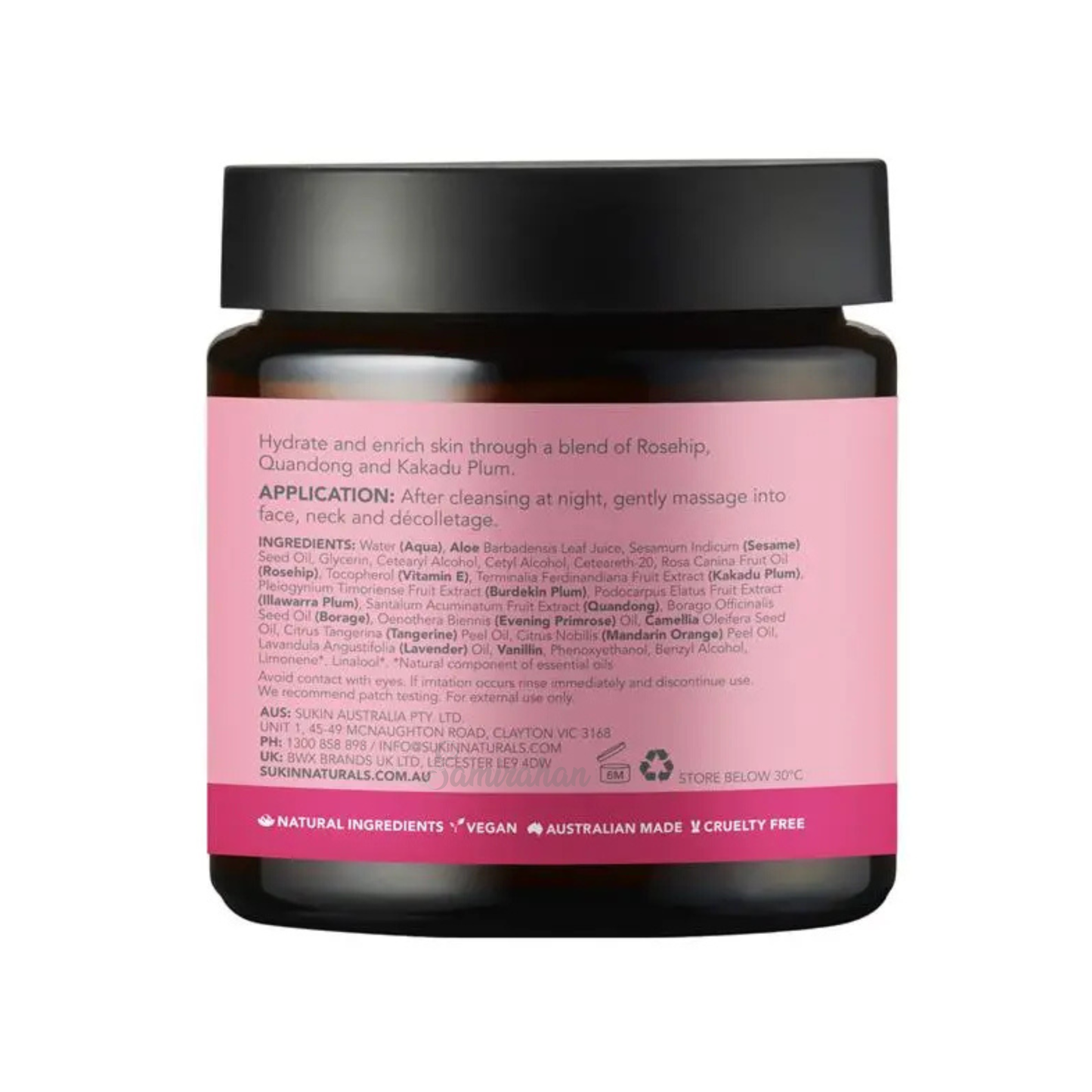 Sukin Rosehip Enriching Night Cream imported Australia authentic genuine premium moisturiser vegan skincare dry skin online shop BD Dhaka Bangladesh Sylhet