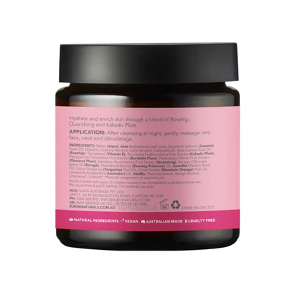 Sukin Rosehip Enriching Night Cream imported Australia authentic genuine premium moisturiser vegan skincare dry skin online shop BD Dhaka Bangladesh Sylhet