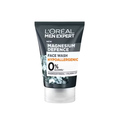 L'Oréal Men Expert Magnesium Defence Face Wash imported UK authentic genuine premium brand cheapest price BD Dhaka Chittagong Sylhet sensitive skin cleanser Tangail Jhenaidah Keraniganj Beanibazar Chattogram Chittagong