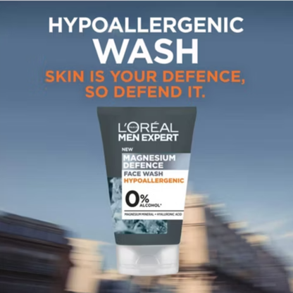 L'Oréal Men Expert Magnesium Defence Face Wash imported UK authentic genuine premium brand cheapest price BD Dhaka Chittagong Sylhet sensitive skin cleanser Gaibandha Panchagarh Thakurgaon Mirpur Sylhet