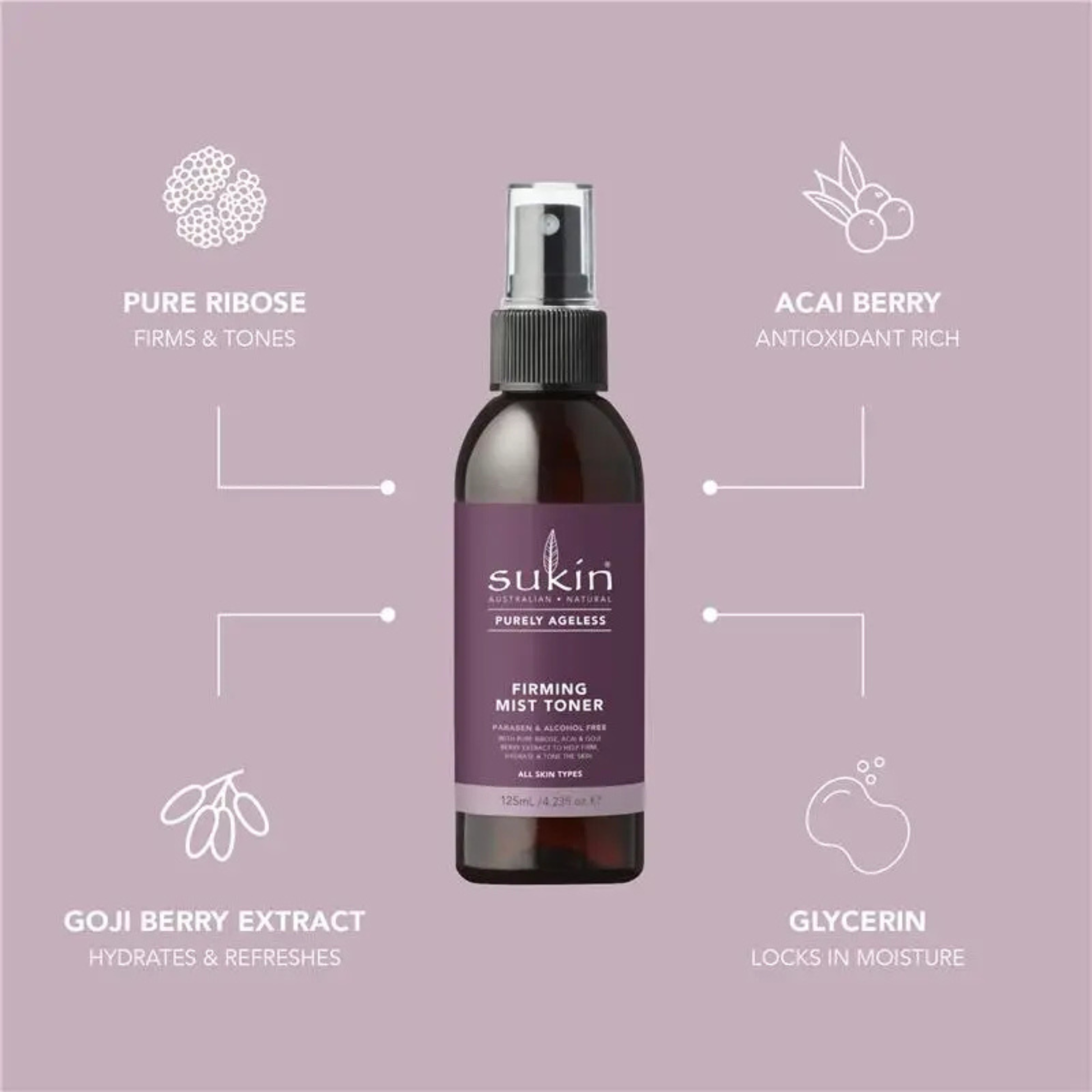 Sukin Firming Mist Toner imported Australia authentic genuine premium hydrating toner vegan skincare anti ageing online shop BD Dhaka Bangladesh Shonir Akhra Sayedabad Wari Lalbagh Tejgaon Niketan DNCC Badda Rupnagar