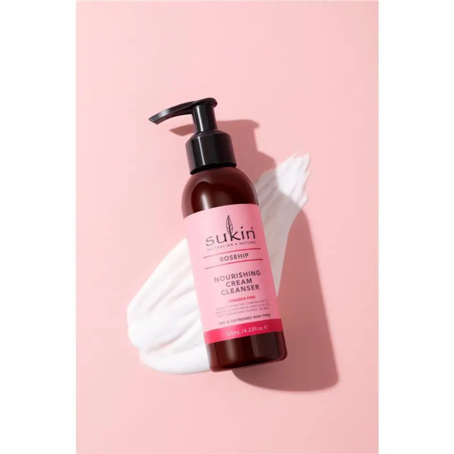 Sukin Rosehip Nourishing Cream Cleanser imported Australia authentic genuine premium face wash makeup remover vegan skincare online shop BD Dhaka Bangladesh Shonir Akhra Sayedabad Wari Lalbagh Tejgaon Niketan DNCC Badda Rupnagar