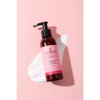 Sukin Rosehip Nourishing Cream Cleanser imported Australia authentic genuine premium face wash makeup remover vegan skincare online shop BD Dhaka Bangladesh Shonir Akhra Sayedabad Wari Lalbagh Tejgaon Niketan DNCC Badda Rupnagar