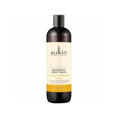 Sukin Pineapple Coconut Body Wash imported Australia best low price authentic genuine premium vegan body cleanser natural skincare online shop Dhaka Bangladesh Khilkhet Nikunja Kuril Mohakhali DOHS Kalabagan Dhanmondi Keraniganj