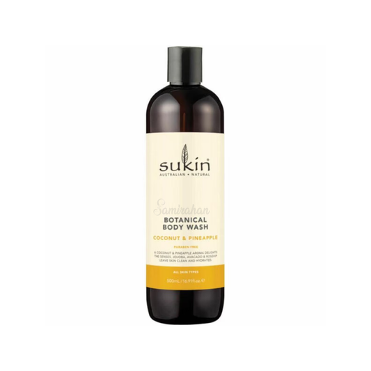 Sukin Pineapple Coconut Body Wash imported Australia best low price authentic genuine premium vegan body cleanser natural skincare online shop Dhaka Bangladesh Khilkhet Nikunja Kuril Mohakhali DOHS Kalabagan Dhanmondi Keraniganj