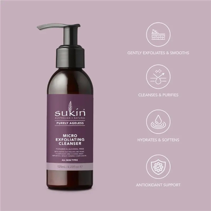 Sukin Micro Exfoliating Cleanser imported Australia authentic genuine premium AHA face wash anti ageing vegan skincare online shop BD Dhaka Bangladesh Netrokona Rajbari Hathazari Bauphal Narsingdi